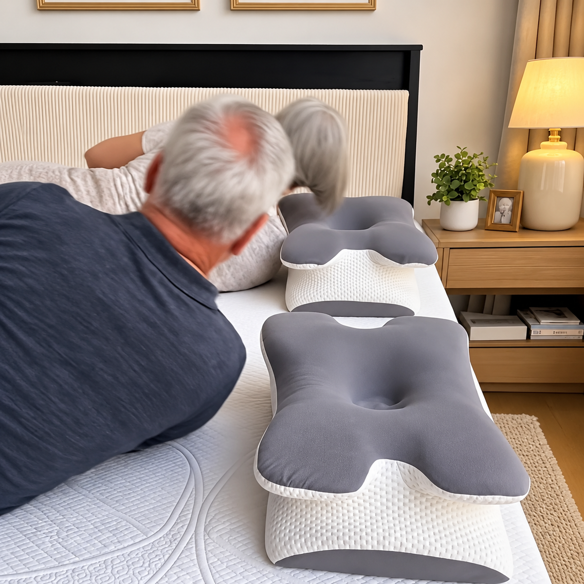 Oreiller Cervical Ergonomique à Mémoire de Forme