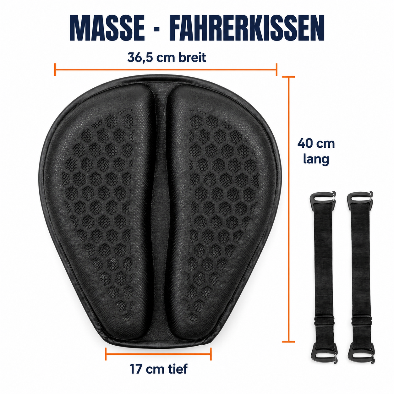 Coussin Moto en Gel Ergonomique
