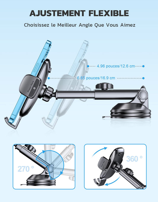 Support de téléphone pour console centrale de voiture – Super adsorption