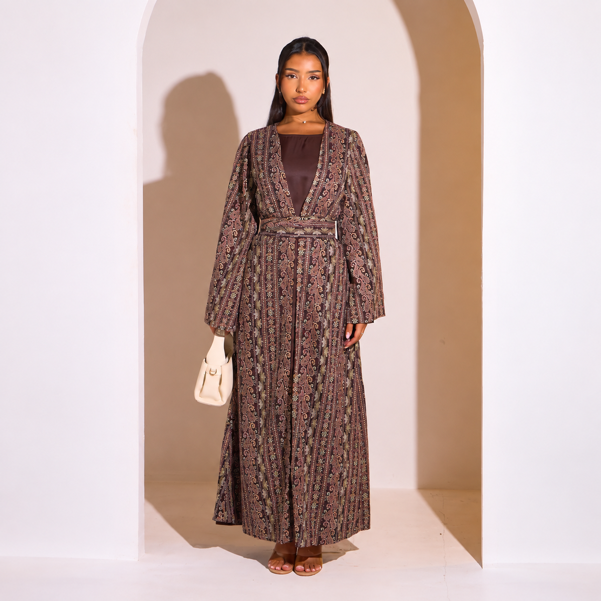 Elegantes Set aus Abaya und Kimono