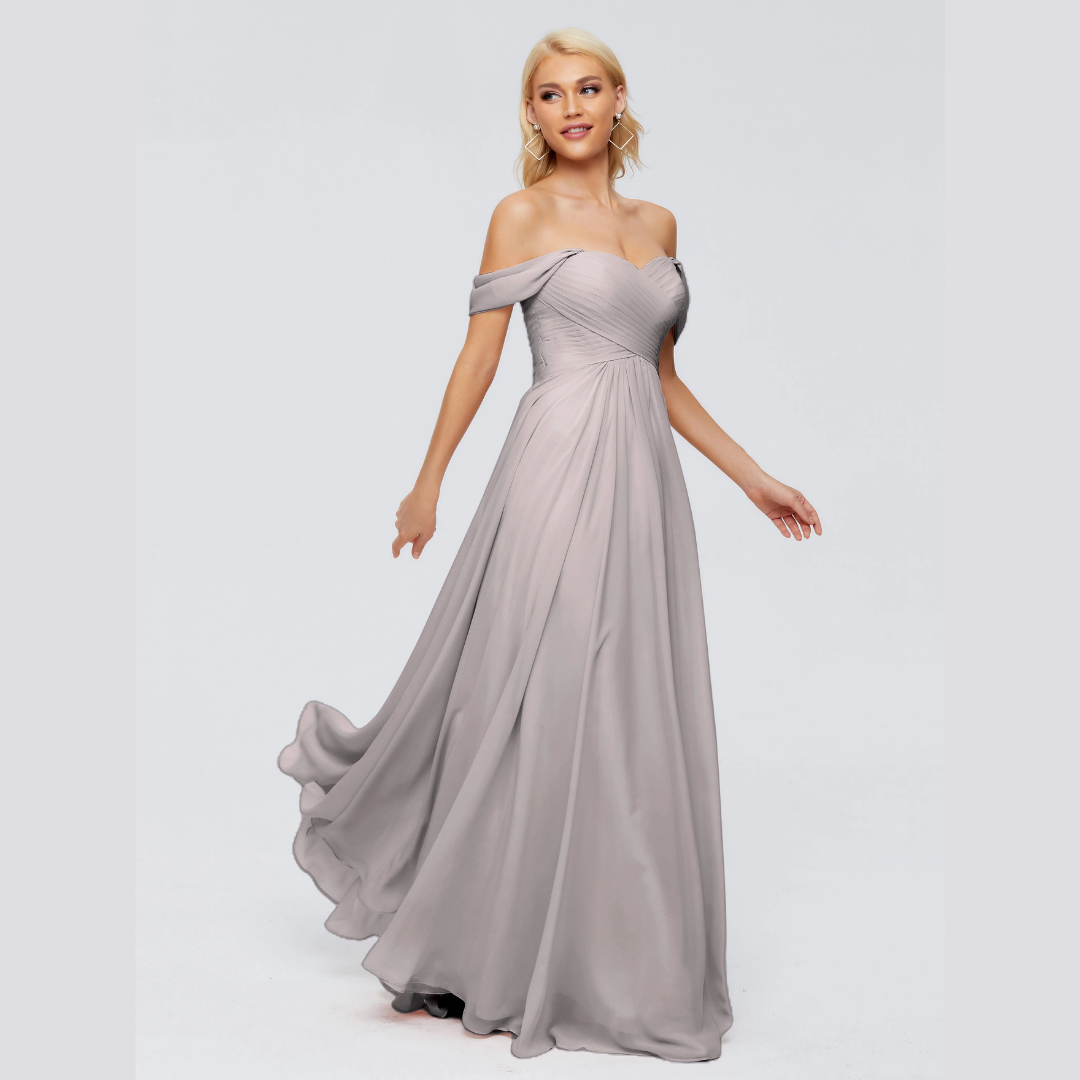 Robe de Demoiselle d'Honneur Élégante à Bretelles