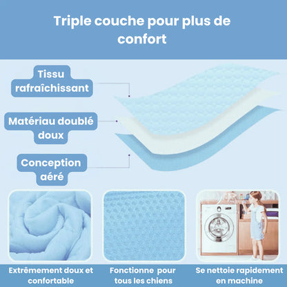 Matelas auto-refroidissant pour chien