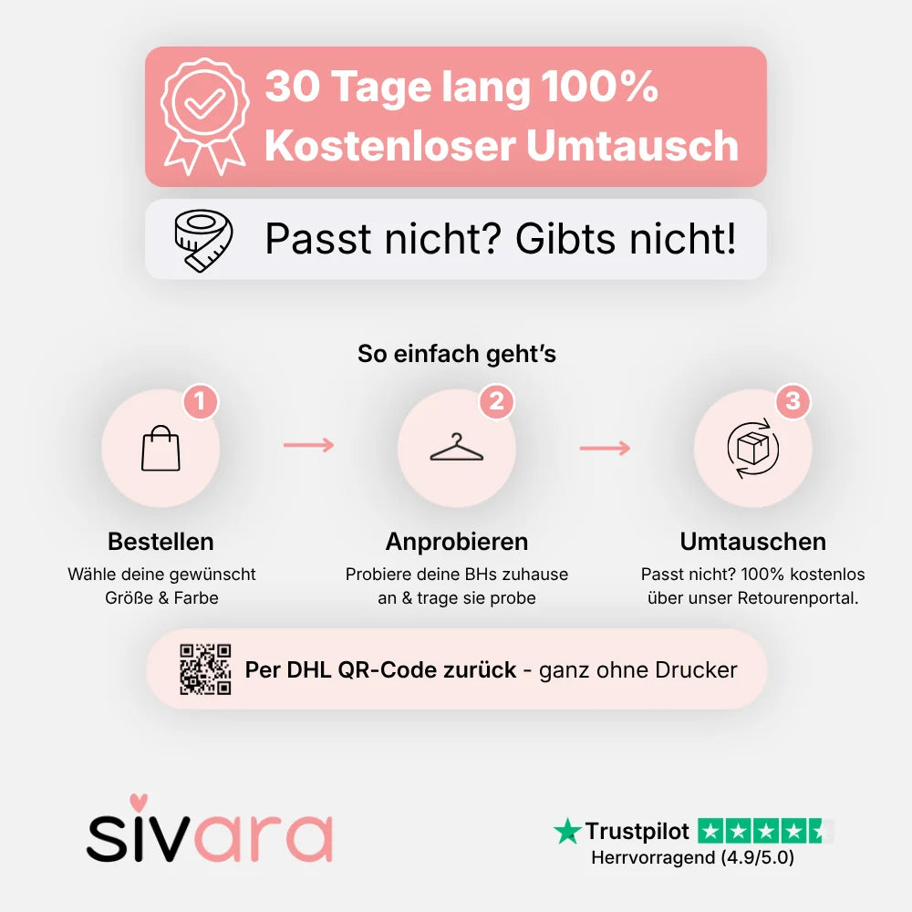 Nahtloser BH mit natürlichem Halt