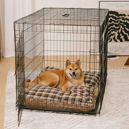 Tapis réversible en peluche pour chien