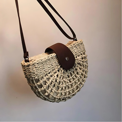 Sac bandoulière en paille