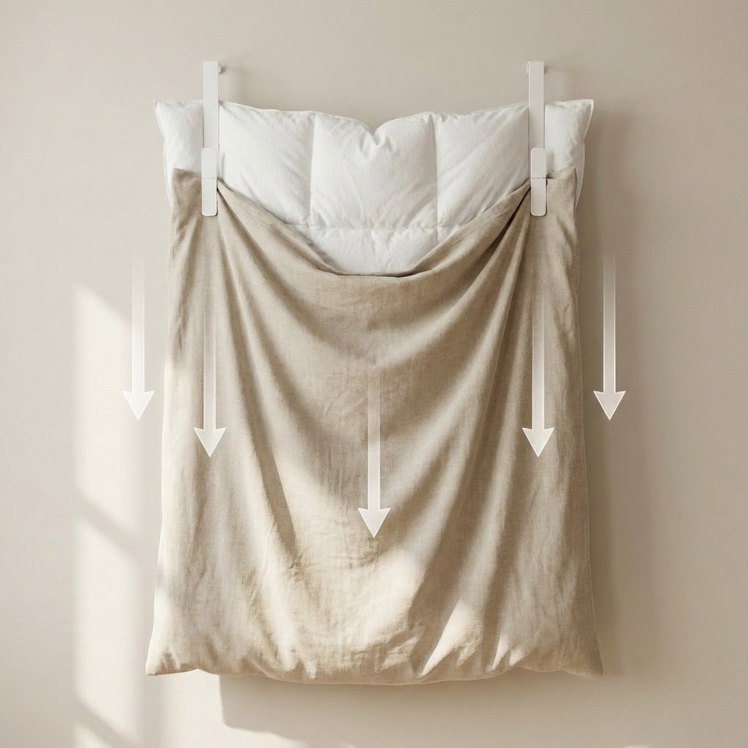 Werkzeug zum einfachen Beziehen eines Bettbezugs