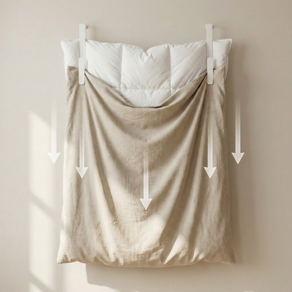 Werkzeug zum einfachen Beziehen eines Bettbezugs