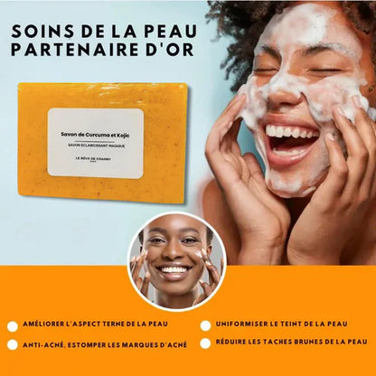 Savon Nettoyant au Curcuma - PureGlow™