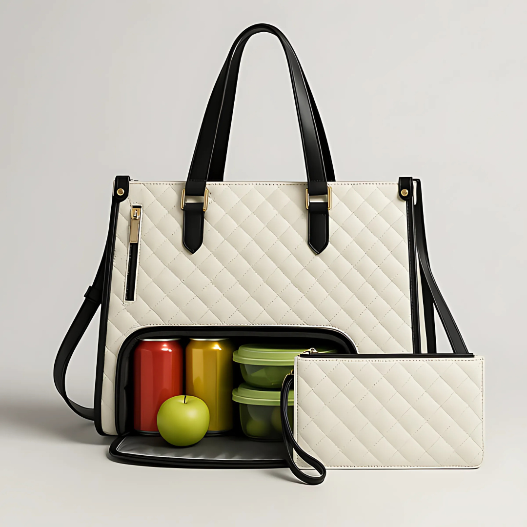 3-in-1 Damenhandtasche mit Laptop