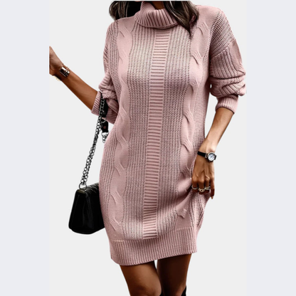 Strickkleid mit Rollkragen