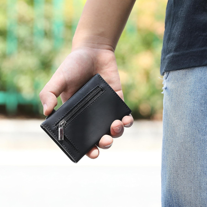 Elegante, kompakte RFID-Brieftasche
