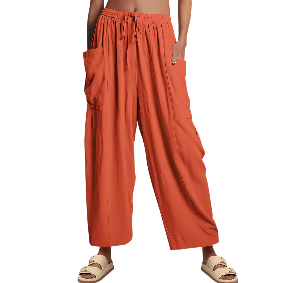 Pantalon en lin femme