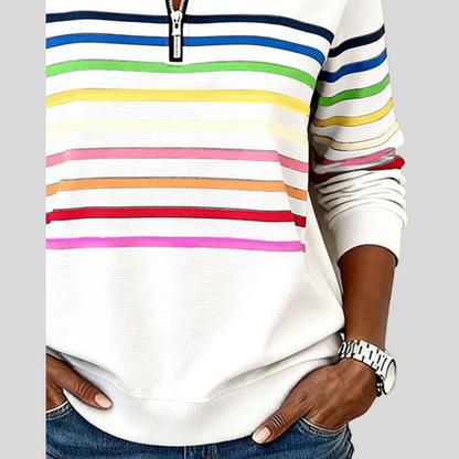 Lässiger Pullover Komfort und farbenfroher Stil