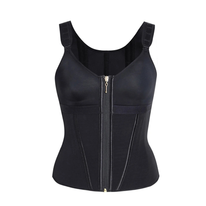 Corset en latex avec fermeture éclair