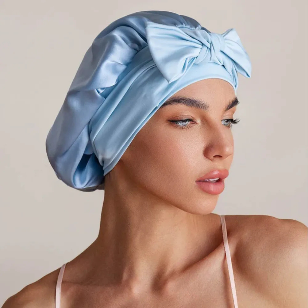 Bonnet de nuit en soie