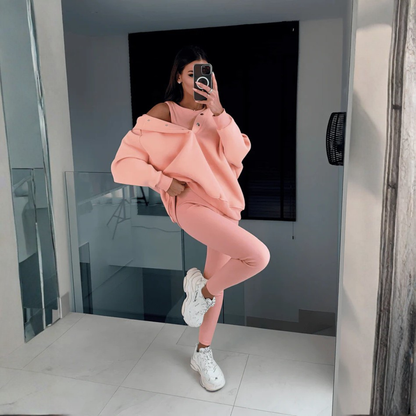 Ensemble Confortable | Sweat À Capuche, Gilet et Pantalon