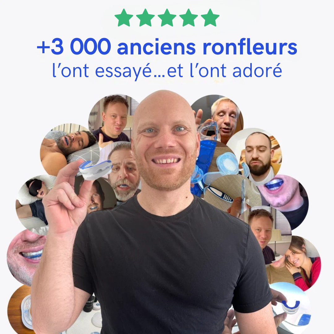 Verstellbare Mundorthese gegen Schnarchen