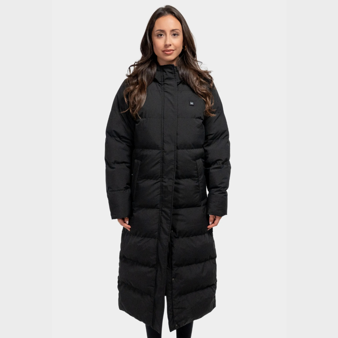 Lange beheizte Damenjacke