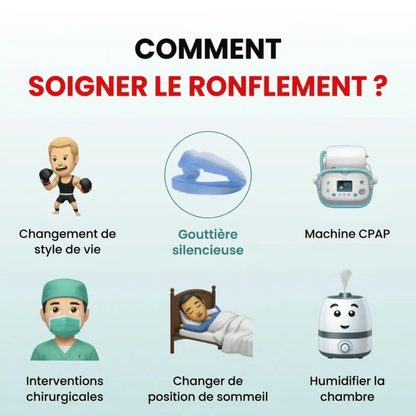 Embout anti-ronflement confortable