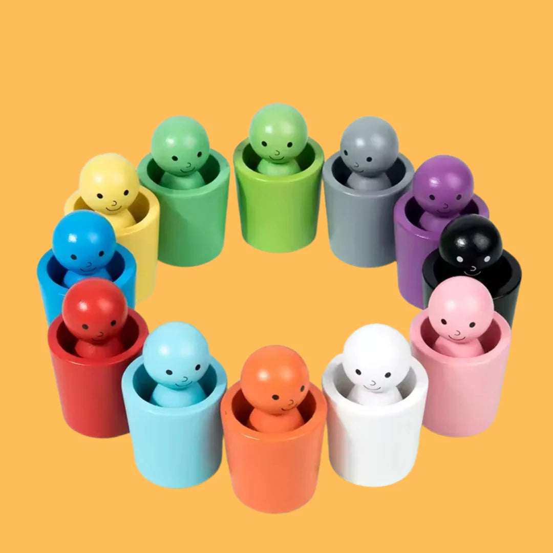 Jeu Montessori en Bois pour Apprendre les Couleurs