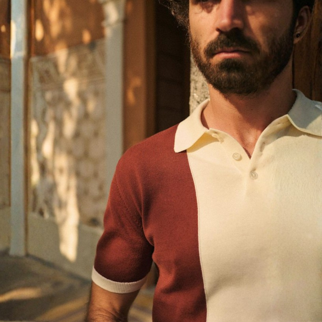 Polo en Maille à Col Polo