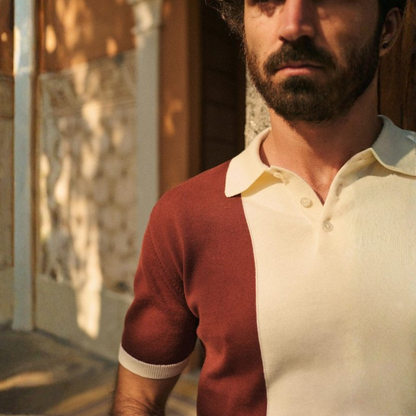 Polo en Maille à Col Polo