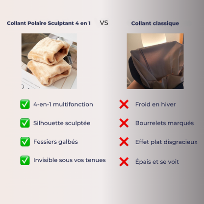 4-in-1-Fleece-Strumpfhose mit formender Wirkung