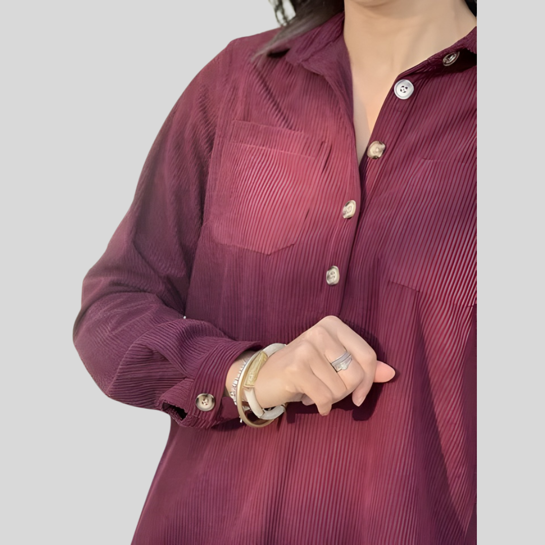 Robe Élégante Col Zippé