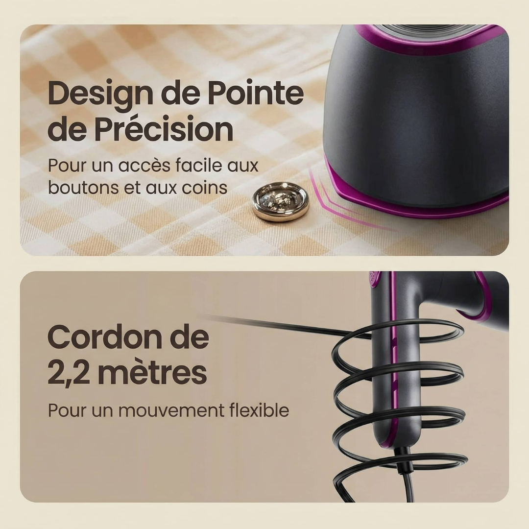 Tragbares 2-in-1-Dampfbügeleisen