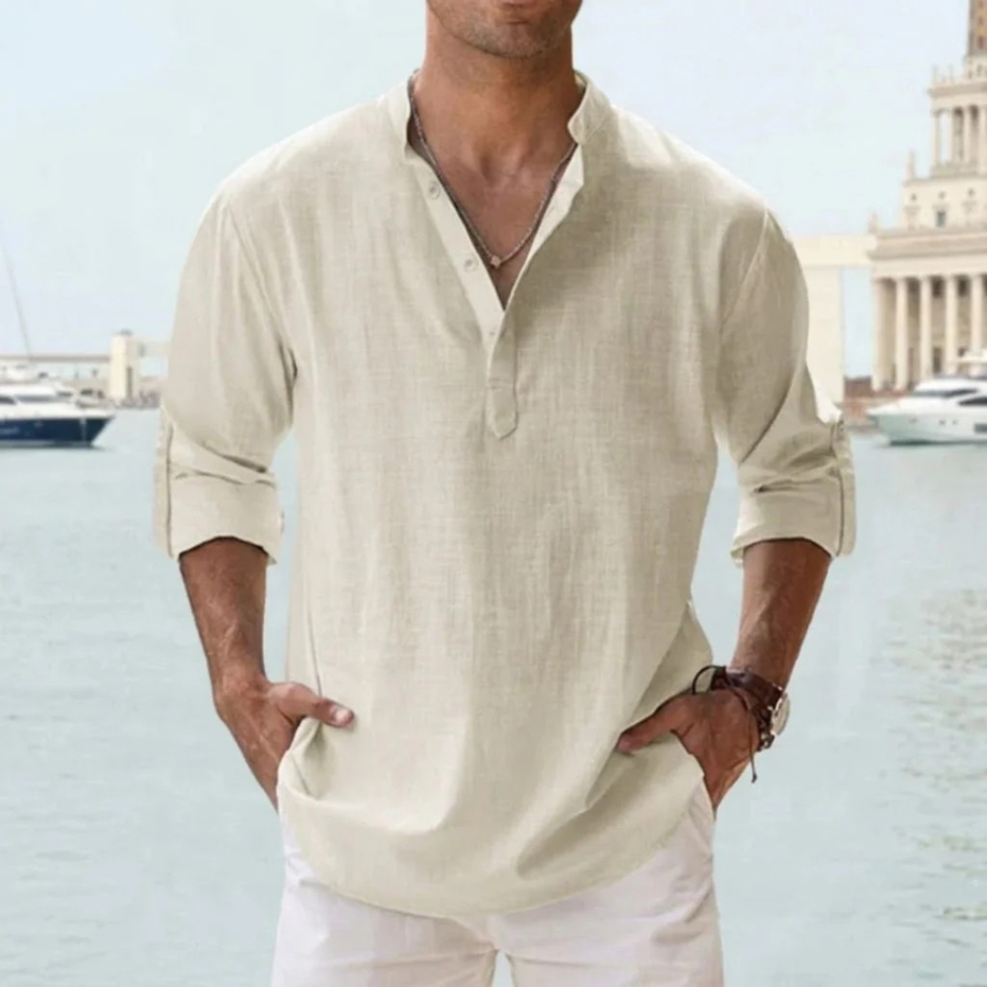 Chemise lin respirant homme été léger