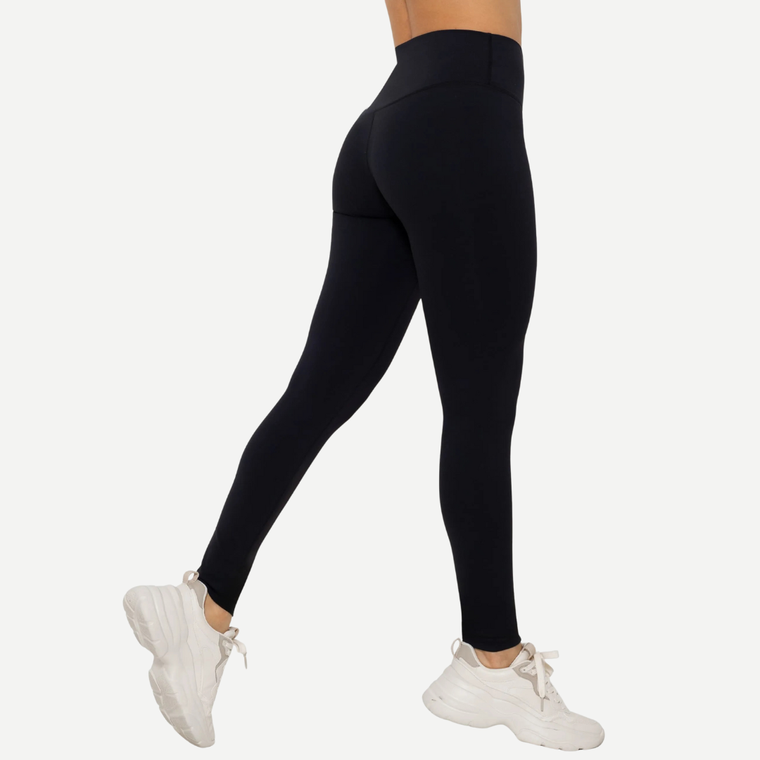 Sportleggings Damen High Waist Leo Print