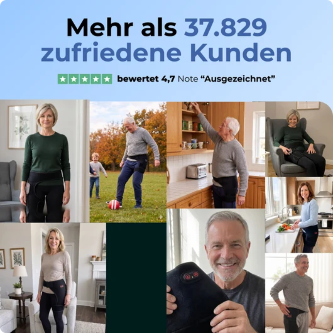 4-in-1-Heiz- und Massagegürtel für die Hüften