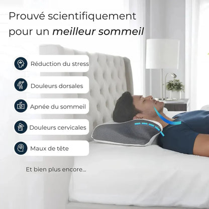Oreiller ergonomique à mémoire de forme