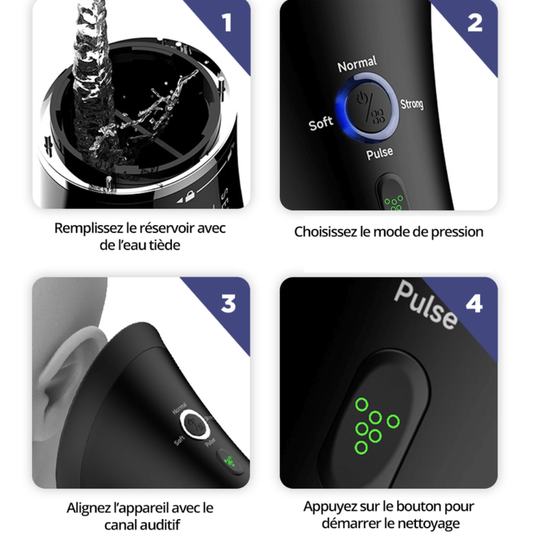 Nettoyant auriculaire doux et efficace