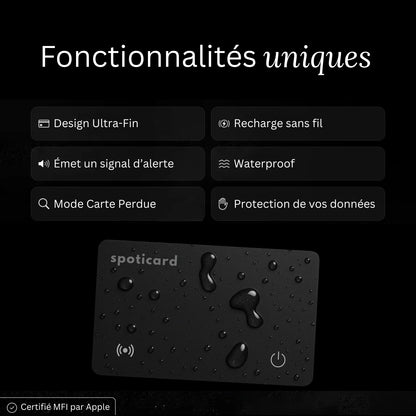 Carte de Suivi Ultra-Fine avec Apple Find My