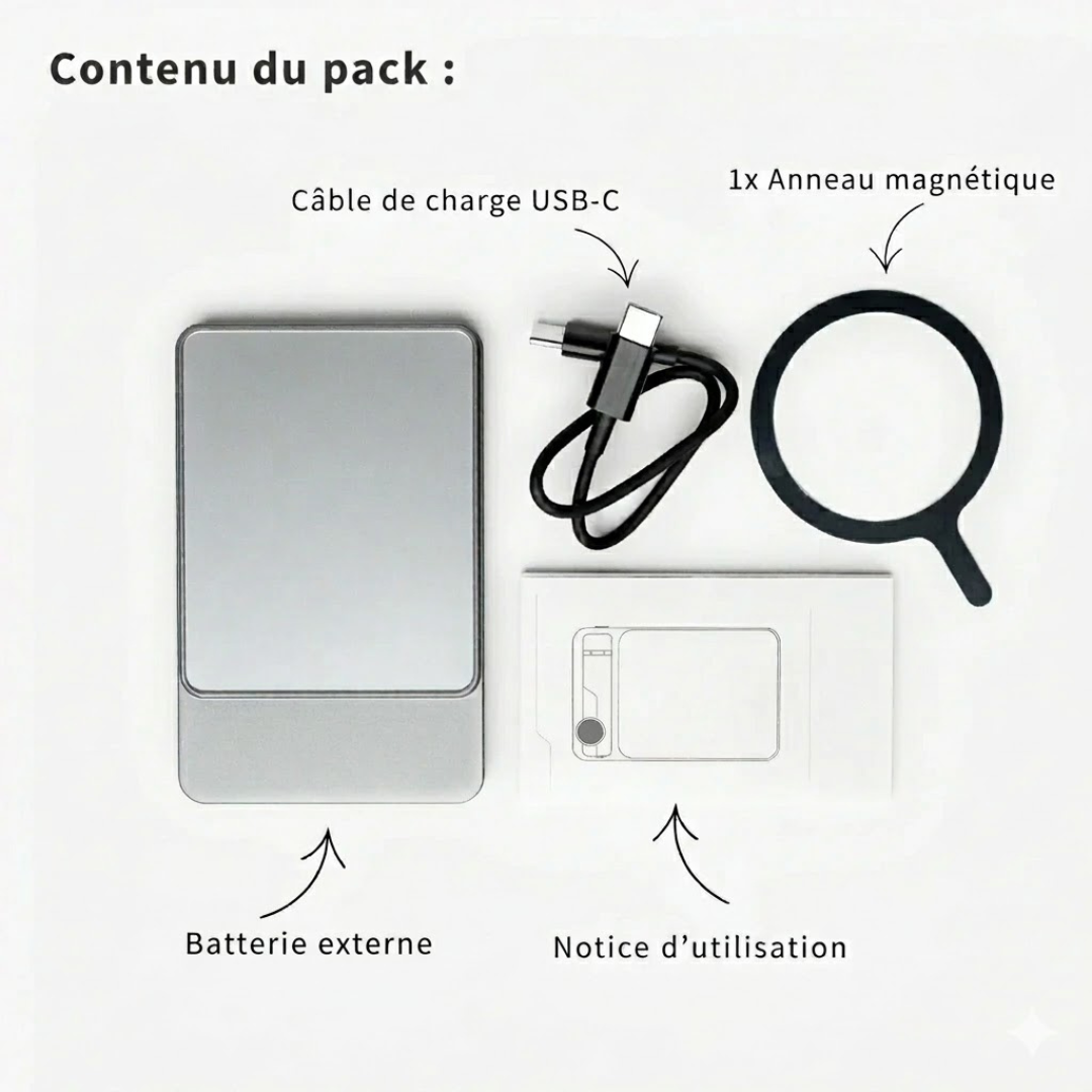 Ultrakompakte externe Mini-Powerbank