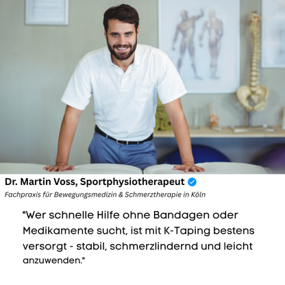 Ruban de K-Taping auto-adhésif pour soulagement musculaire