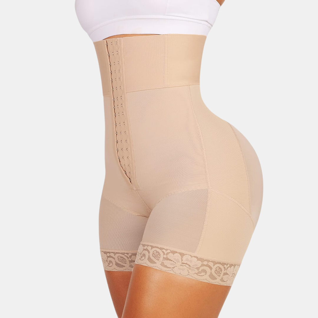 Short gainant taille haute femme