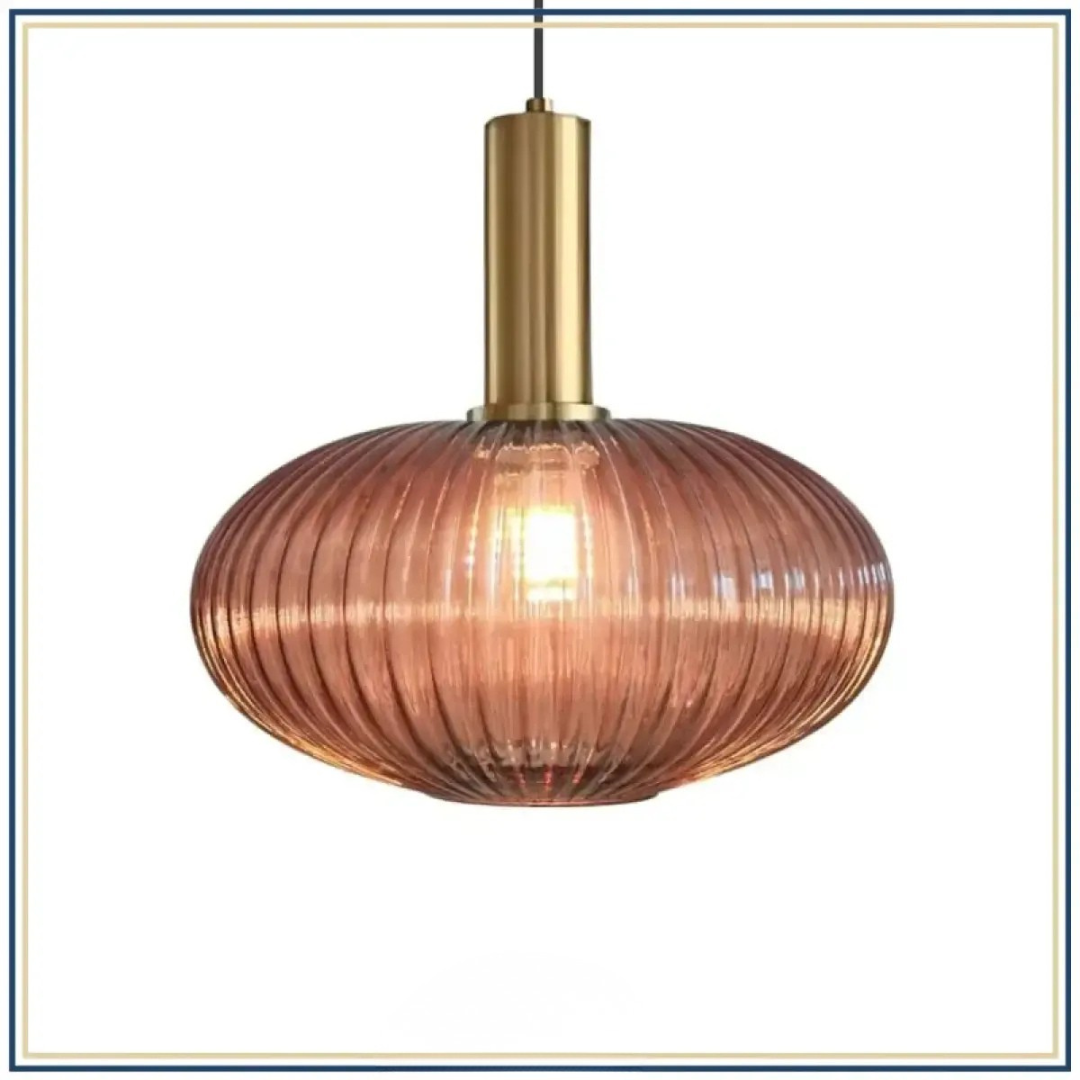 Lampadaire décoratif en verre texturé