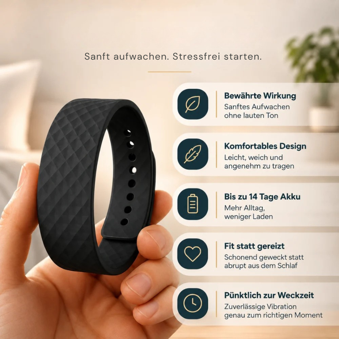 Intelligentes Armband mit Vibrationswecker