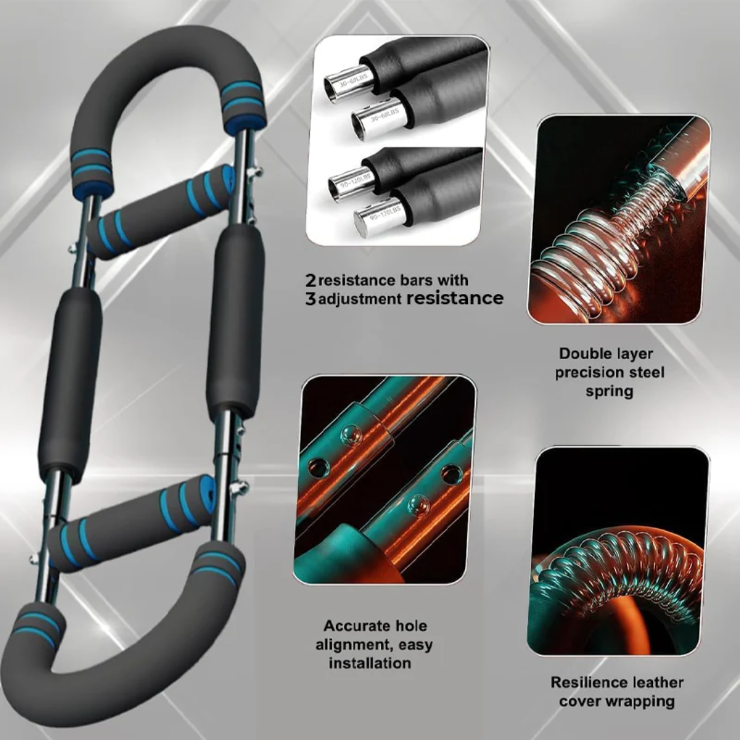 Verstellbare Trainingsstange für Arme und Brustmuskeln