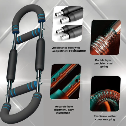 Verstellbare Trainingsstange für Arme und Brustmuskeln