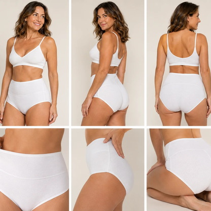 Absorbierende Damenhose mit hoher Taille