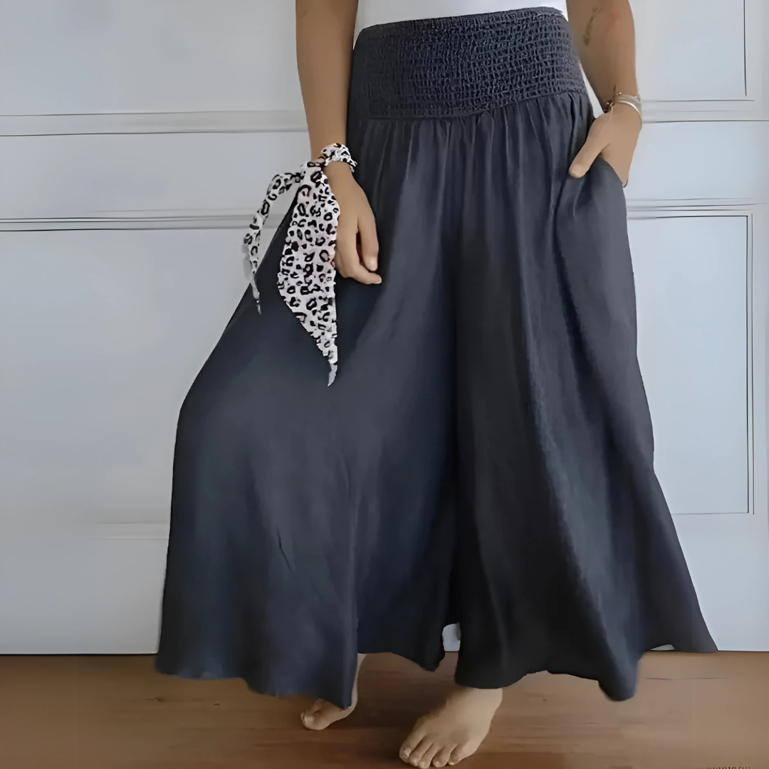 Pantalon jupe-culotte confortable