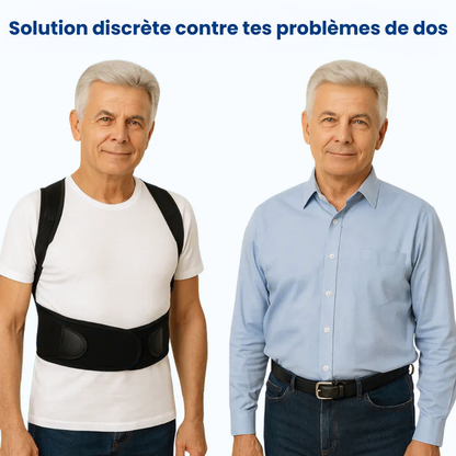 Ceinture correctrice de posture réglable pour le dos
