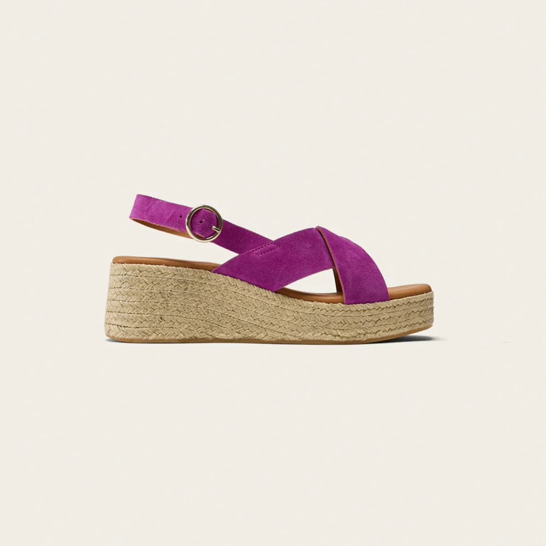 Espadrilles à plateforme motif léopard