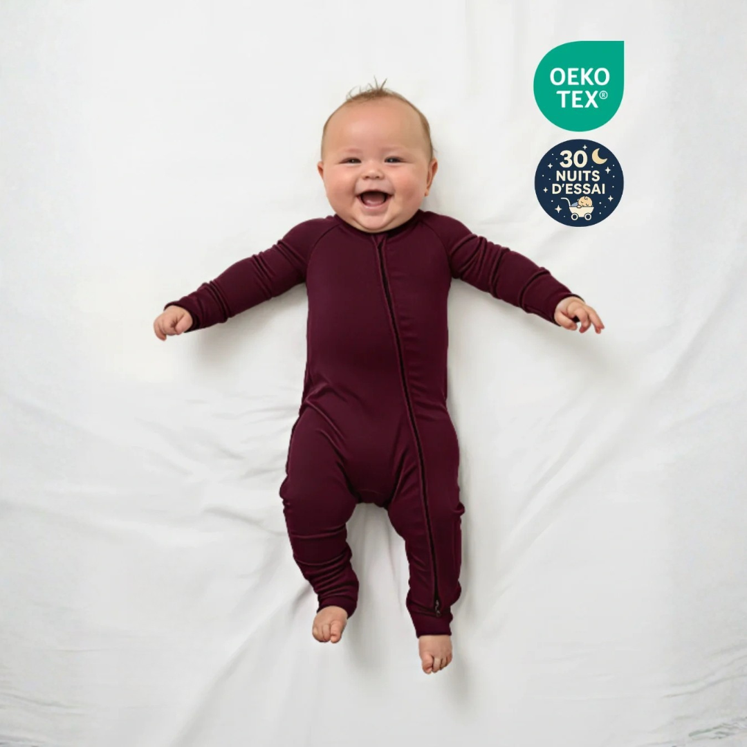 Pyjama bébé en bambou évolutif doux et confortable