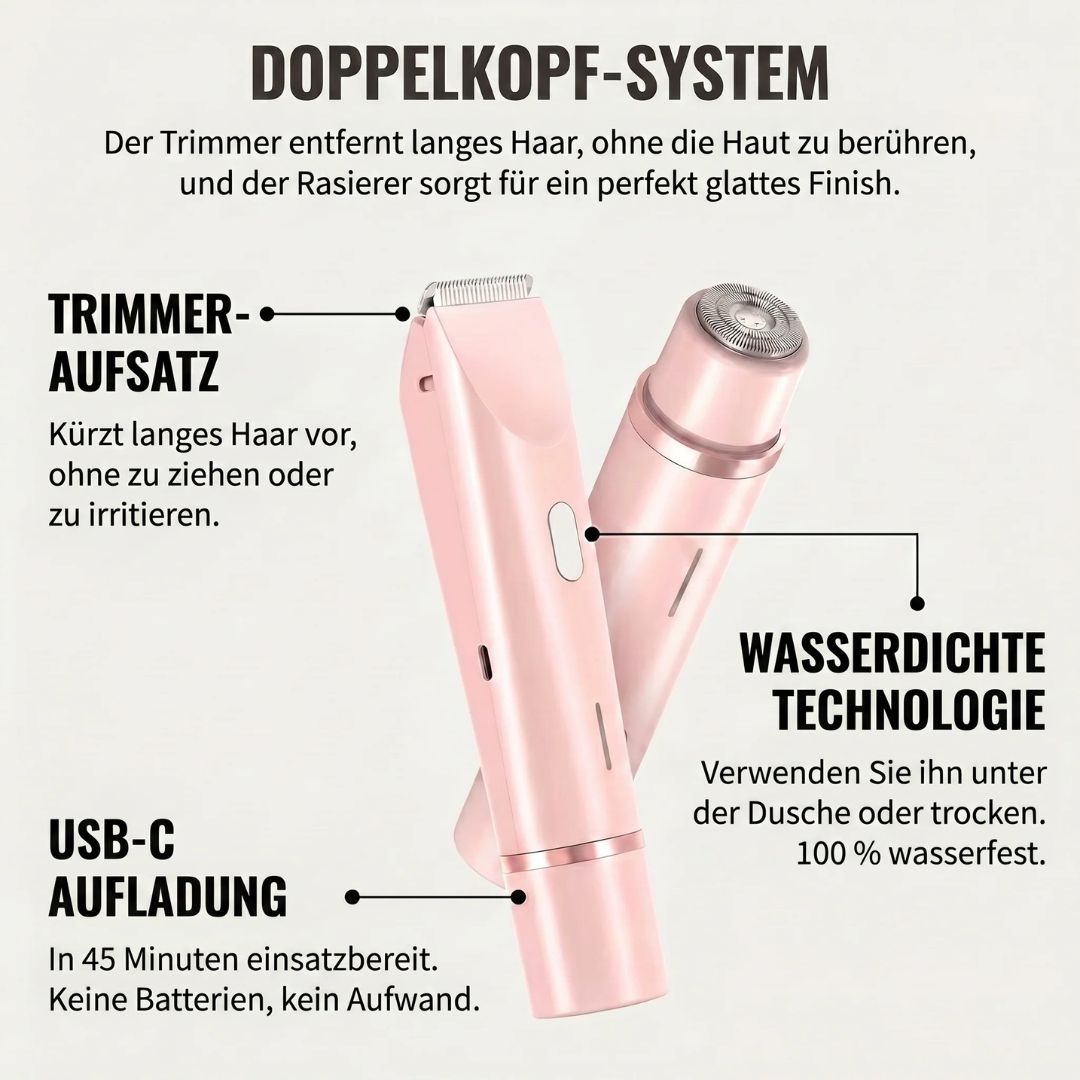 2-in-1-Elektro-Körpertrimmer