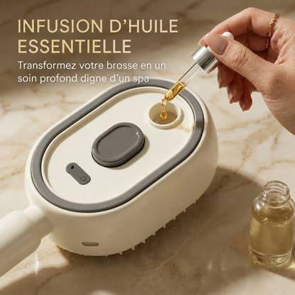 Brosse vapeur cheveux lissante