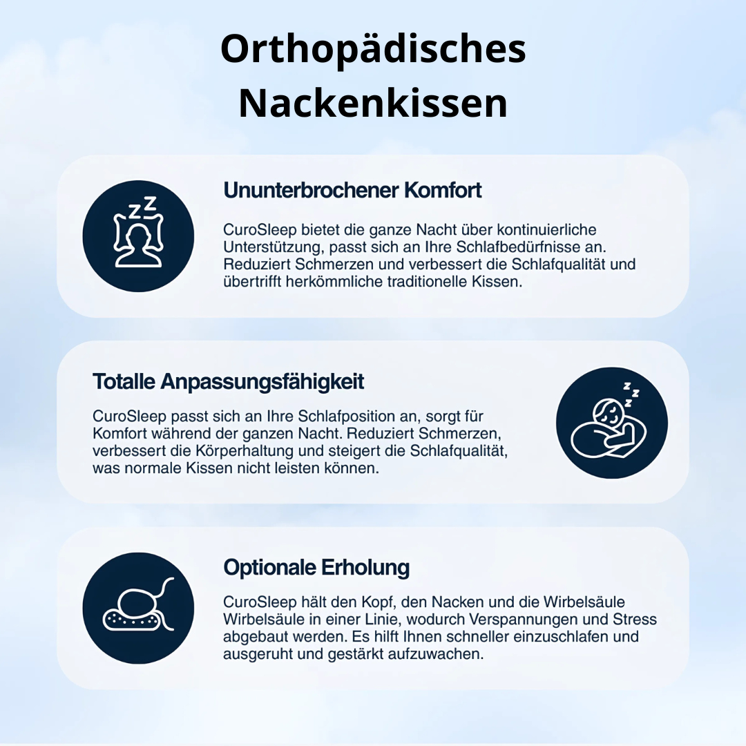 Orthopädisches Nackenkissen